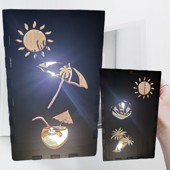 Laser designed seasonal lamp, with usb and on off switch - Picture 4 of 4